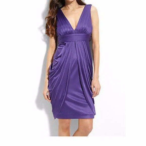 BCBG MAXAZRIA Petites Persian Blue/Purple Dress - Picture 1 of 1